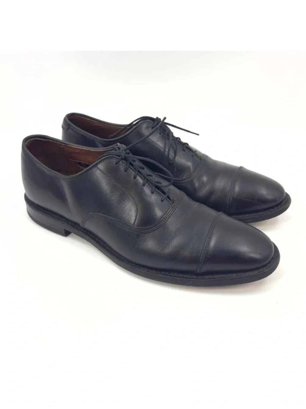 Allen Edmonds Park Avenue Dress Shoes Mens 9B Black Leather Cap Toe Oxford